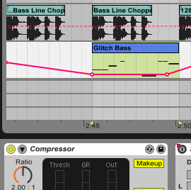 Bass line of SEAMS in Ableton Live